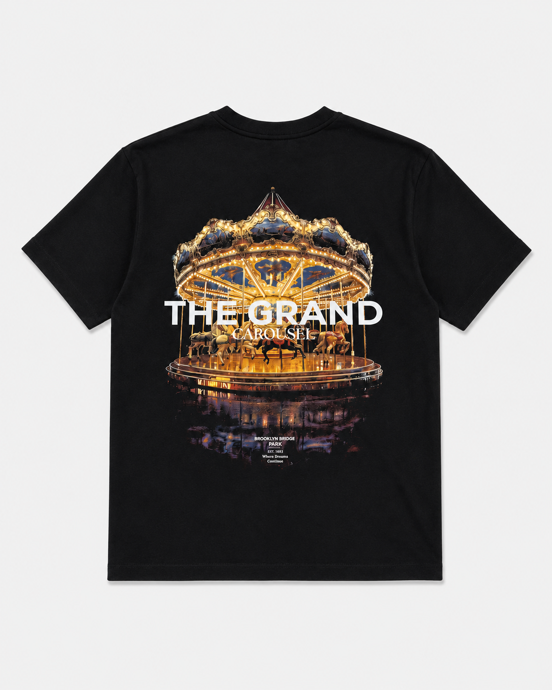 Camiseta Oversized GRAND CAROUSEL - Negra