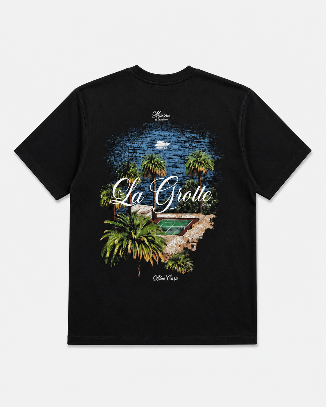 Camiseta Oversized LA GROTTE - Negra