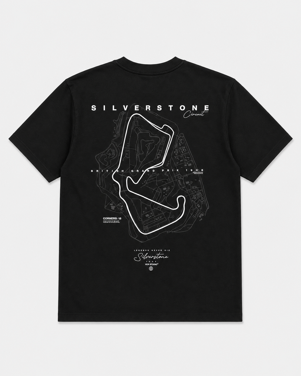 Camiseta Oversized SILVERSTONE - Negra