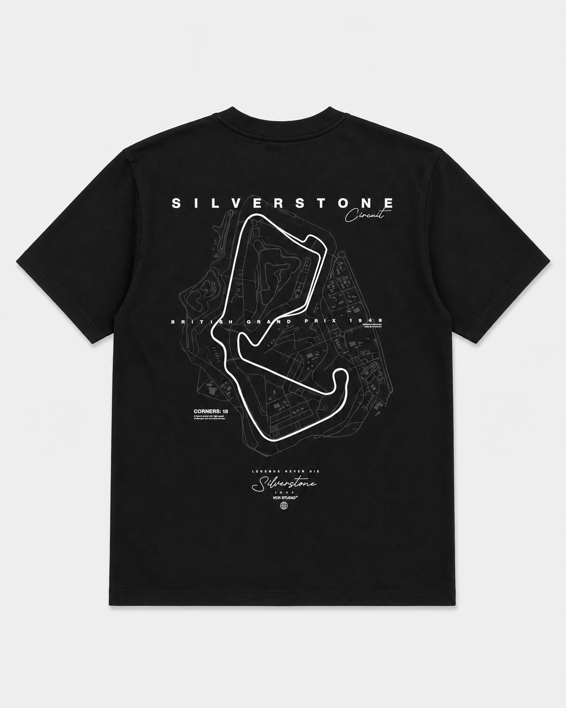 Camiseta Oversized SILVERSTONE - Negra